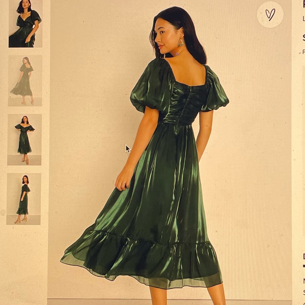 LuLu’s green midi dress